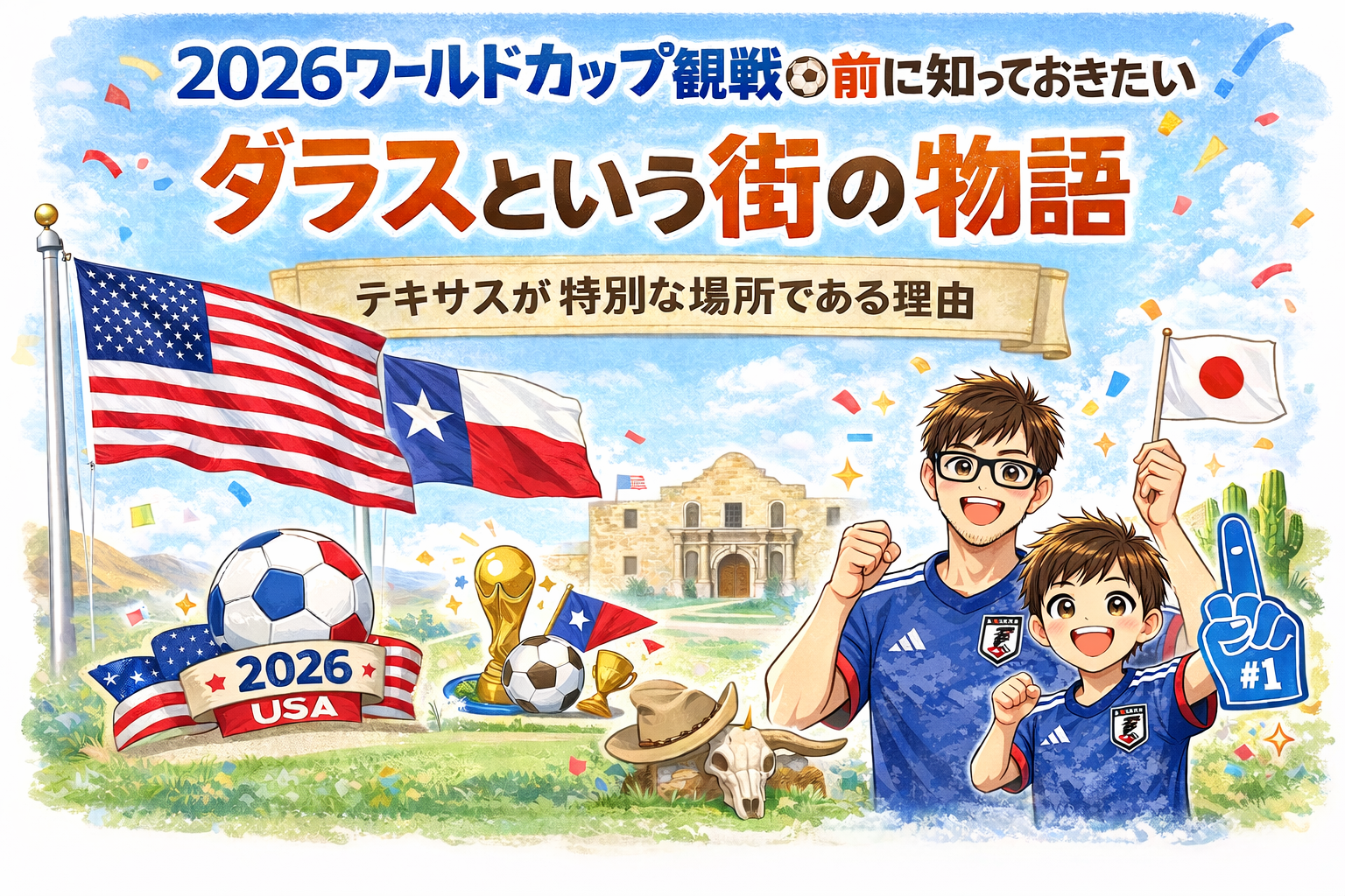 日本代表戦をより楽しむために！ W杯観戦の前に知っておきたい―テキサス州ダラスという街の物語― | サカママ