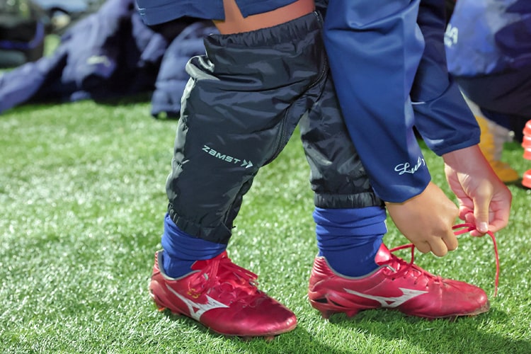 ザムストレッグウォーマー使用風景