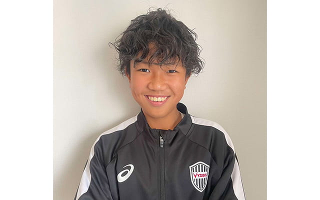 JFA第49回全日本U-12サッカー選手権大会出場チームのヴィッセル神戸U-12所属の正面詩季選手