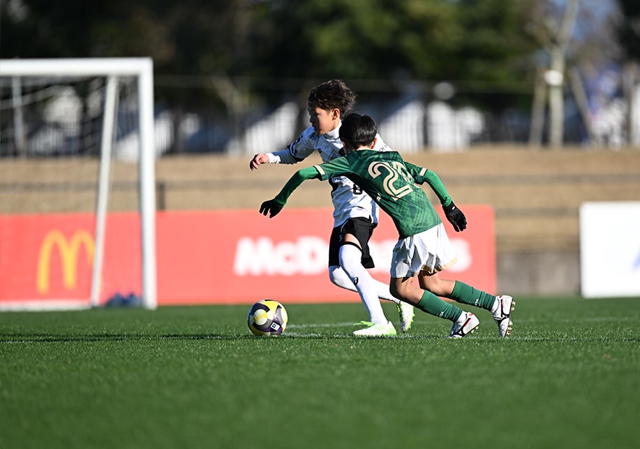 JFA 第49回全日本U-12サッカー選手権大会の試合風景