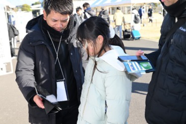 JFA 第49回全日本U-12サッカー選手権大会 ザムストブースの模様