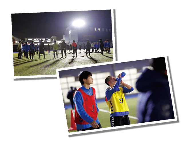 堀越高校サッカー部練習風景