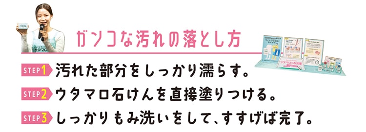 ガンコな汚れの落とし方