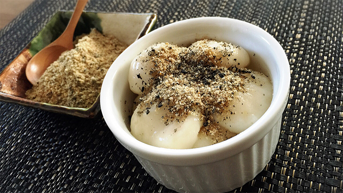 サカママレシピ ―カラダ大きくなぁれ！ゴマたっぷり白玉団子―