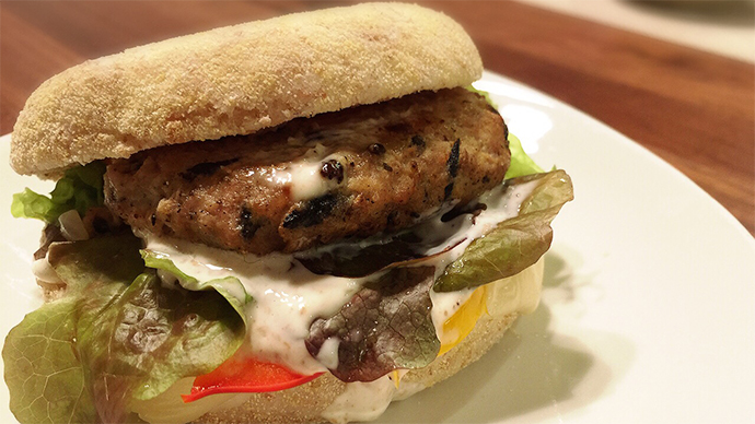 サカママレシピ ―豆腐ハンバーグサンド―