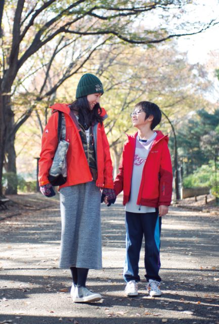 マウンテンパーカースタイル