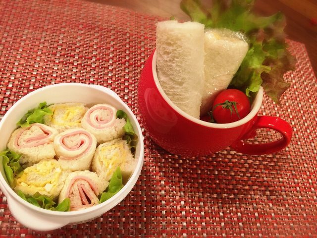 試合の合間に★クルクルサンド
