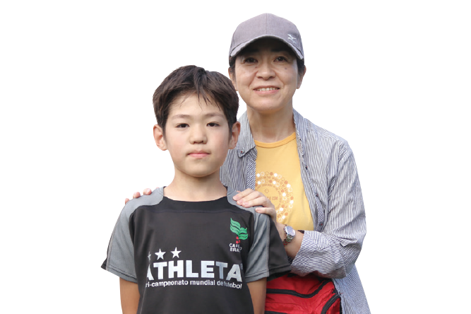 池下芳枝さん・知宏くん(小3)