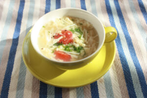 【サカママレシピ】たんぱく質・カルシウム補う☆卵とチーズのイタリアンスープ