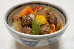 抗酸化対策！揚げない酢豚丼