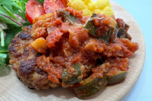 お弁当にもオススメ！脂質控え目なのにコクのあるハンバーグ