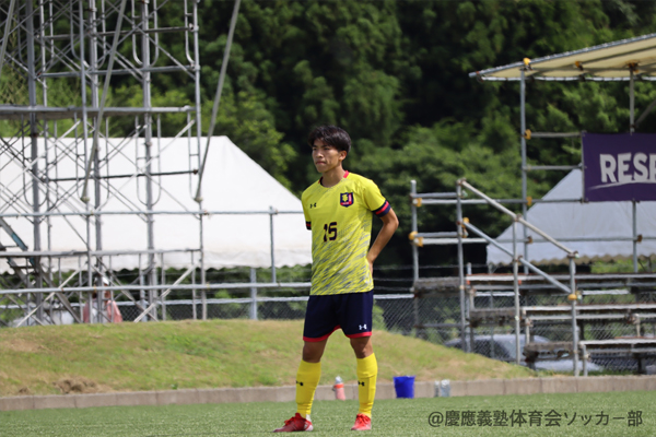 慶應義塾体育会ソッカー部 角田惠風選手