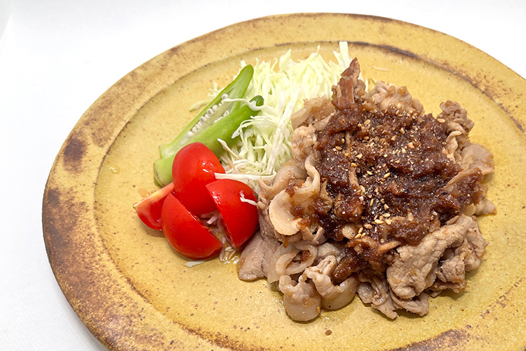 疲労回復☆豚もも肉の梨ジンジャーソース