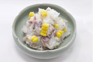 貧血対策にも◎長いもとサバ缶のかんたんポテサラ