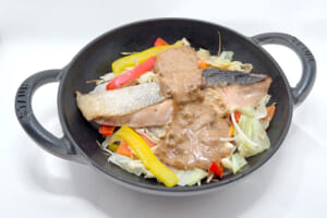 抗酸化物質の宝庫☆鮭のちゃんちゃん焼き