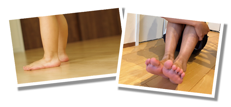 家の中では、できるだけ裸足で生活しよう!