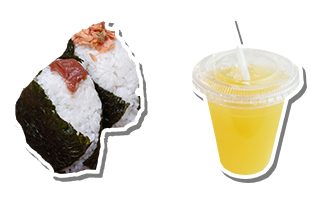 試合後の食事は「鮭と梅干しおにぎり、100％のオレンジジュース」がベスト。
