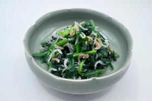 チョイ足し食材で貧血対策強化☆ほうれん草のおひたし