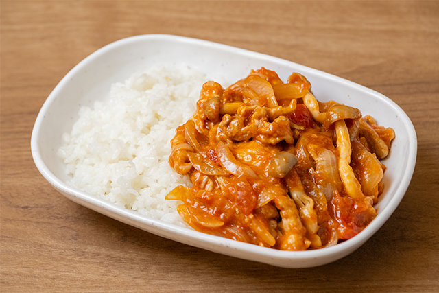 豚こま肉のハヤシライス