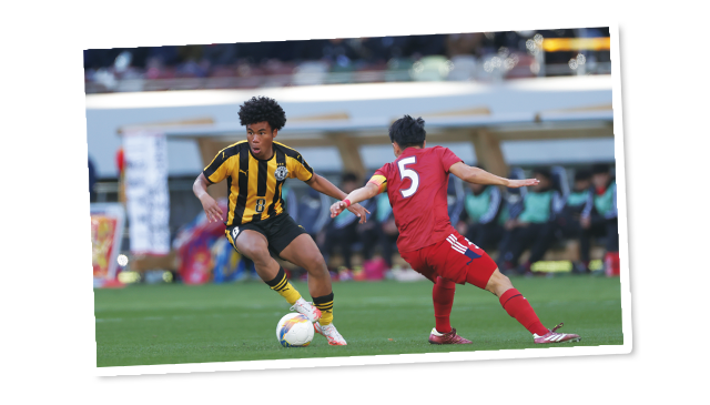 前橋育英高等学校サッカー部試合風景