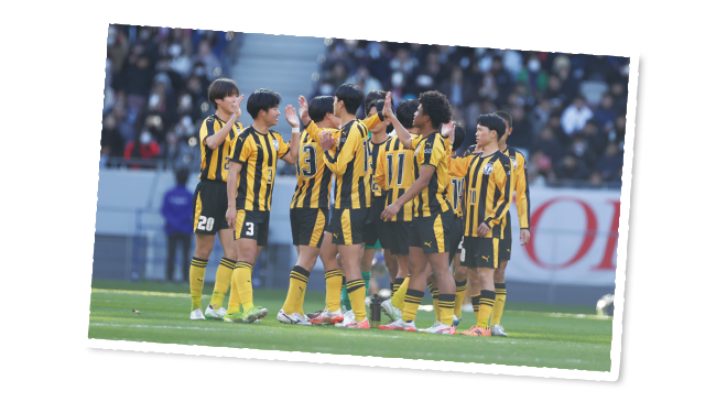 前橋育英高等学校サッカー部試合風景