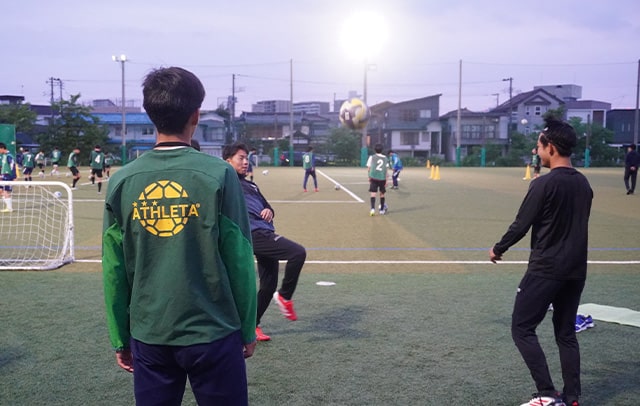 帝京長岡高校の練習風景