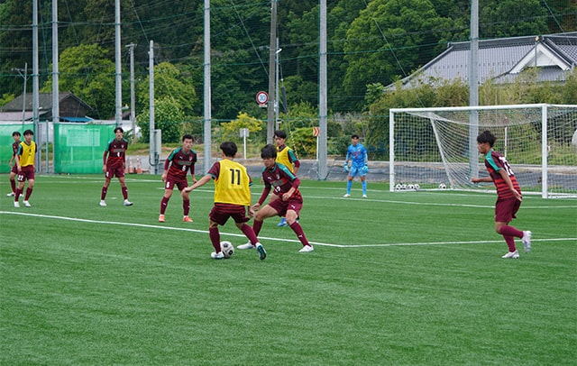 尚志高校の練習風景