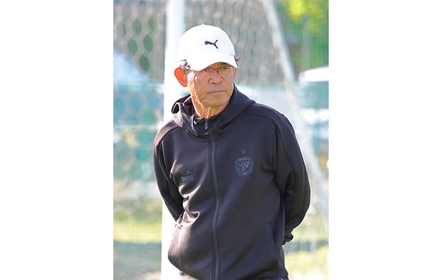 前橋育英高校の練習風景