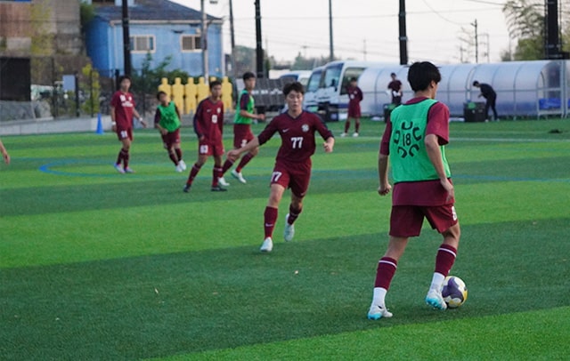京都橘高校の練習風景