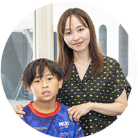 小野寺三代子さん・光琉くん（小4）