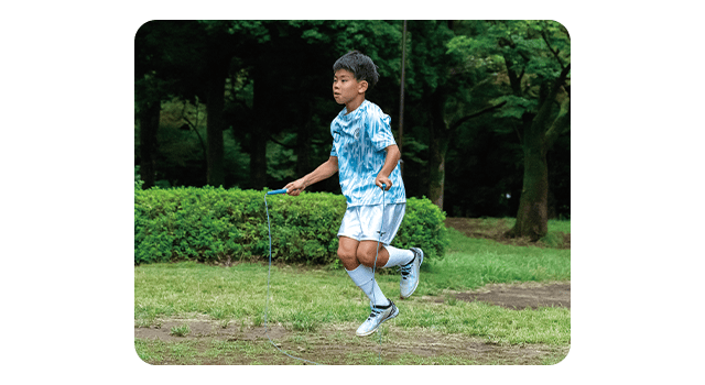 後ろかけ足跳びの風景