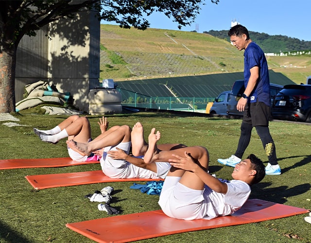 履正社練習風景
