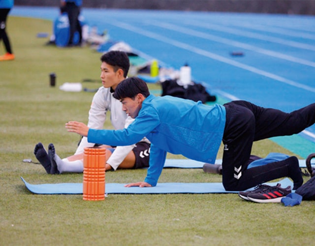 堀越高校サッカー部練習風景