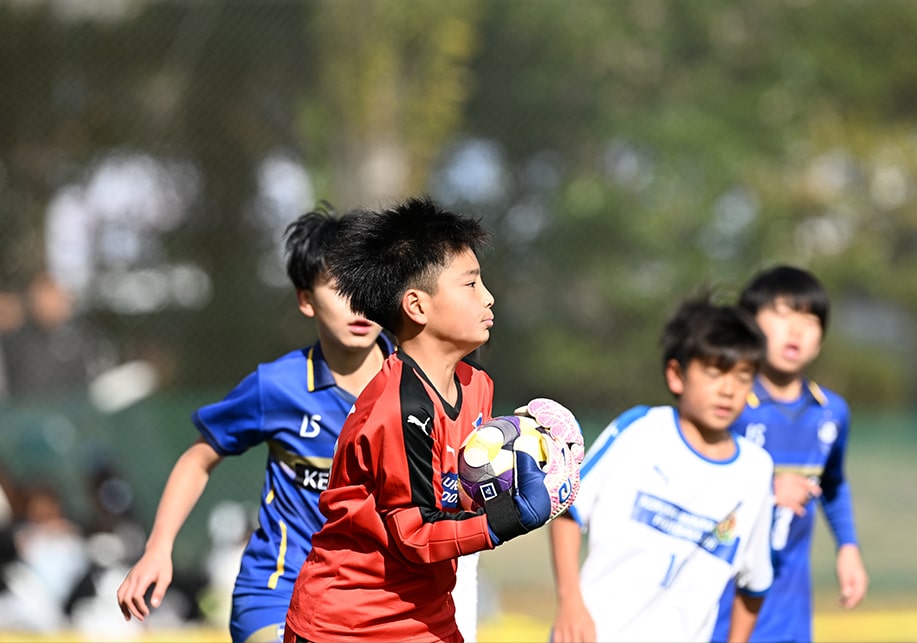 JFA 第49回全日本U-12サッカー選手権大会の試合風景
