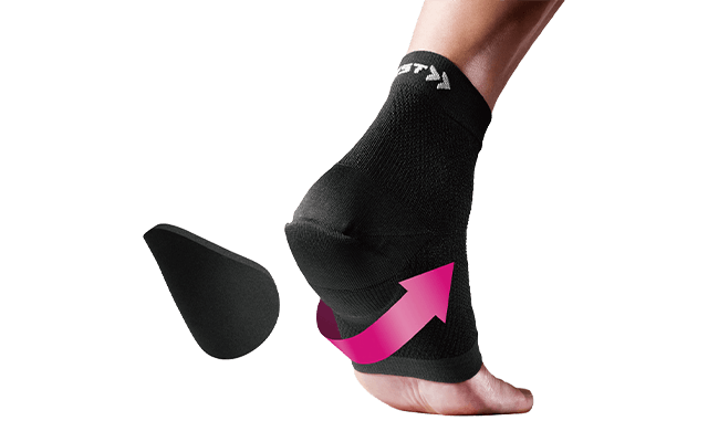 かかとの衝撃を緩和するザムストのヒール アーチサポーター