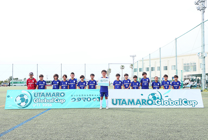 準優勝 泉佐野市選抜の集合写真｜UTAMARO Global Cup U-11 2026（グローバルカップ） 関西予選レポート