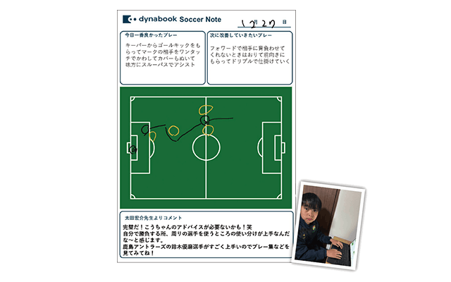 「プレミアムPCサッカーノート体験」レビュー｜第11回サカママオンラインフェスタReport ❸ 〔Dynabook & Intel presents〕 こんなときどうする？　森重真人選手と考えるサッカー脳トレ