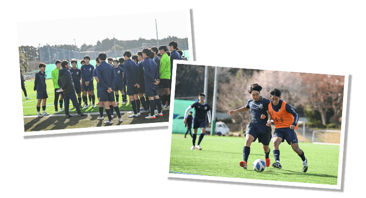 た明秀日立と滝川第二の選手たちの試合風景