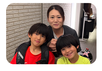 サカママ座談会「サッカー×KUMON」石黒綾子さん(長男・小5/次男・小1)