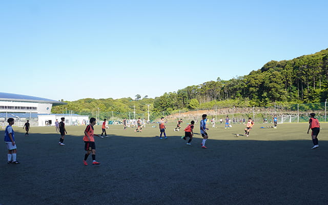 神村学園高等部の練習風景