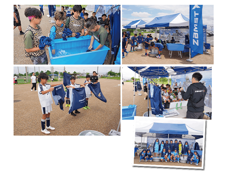 UTAMARO Global Cup U-11 2026 ザムストブースの様子