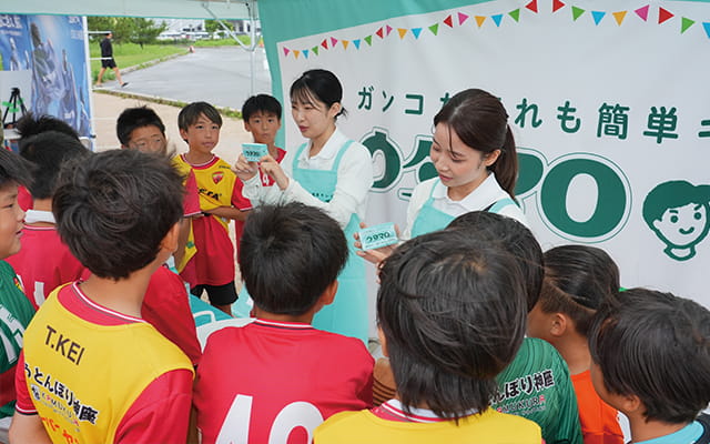 UTAMARO Global Cup U-11 2026 ウタマロお洗濯講座の風景