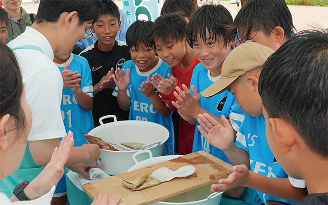 UTAMARO Global Cup U-11 2026 ウタマロお洗濯講座の風景